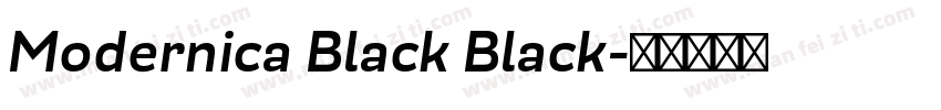 Modernica Black Black字体转换